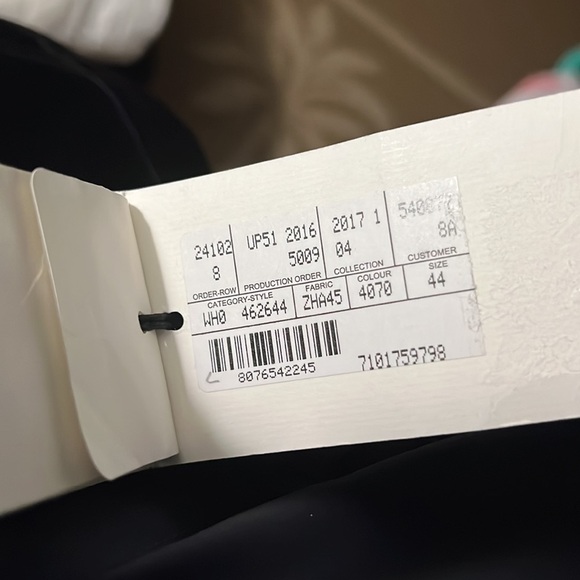 Gucci Heavy Satin Women’s Trousers Navy with Gold Stripe - Picture 12 of 17